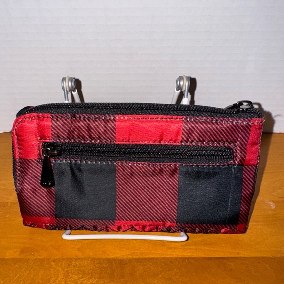 Lug Tram Quilted Wallet in Red Buffalo Check - Picture 2 of 3